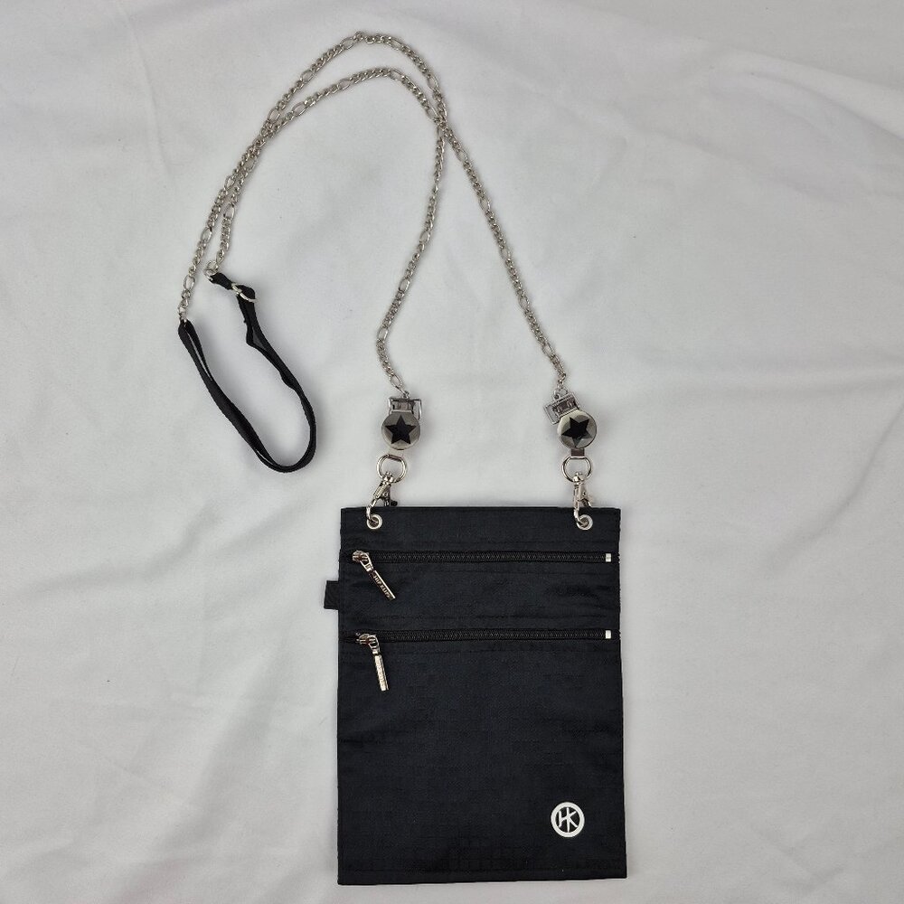 The Hip Klips Bag with Crossbody Chain Strap Black EMF
